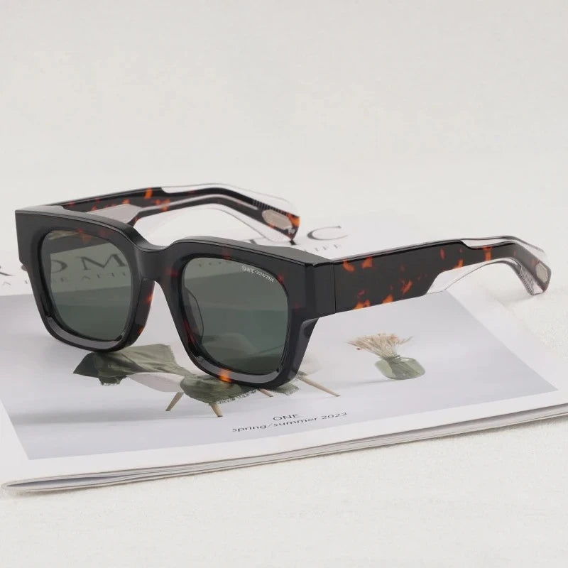 JMM Jules Square Acetate Classical Sunglasses Limited Edition Uv400 Men and Women Designer Brand Style in Japan Eyeglasses