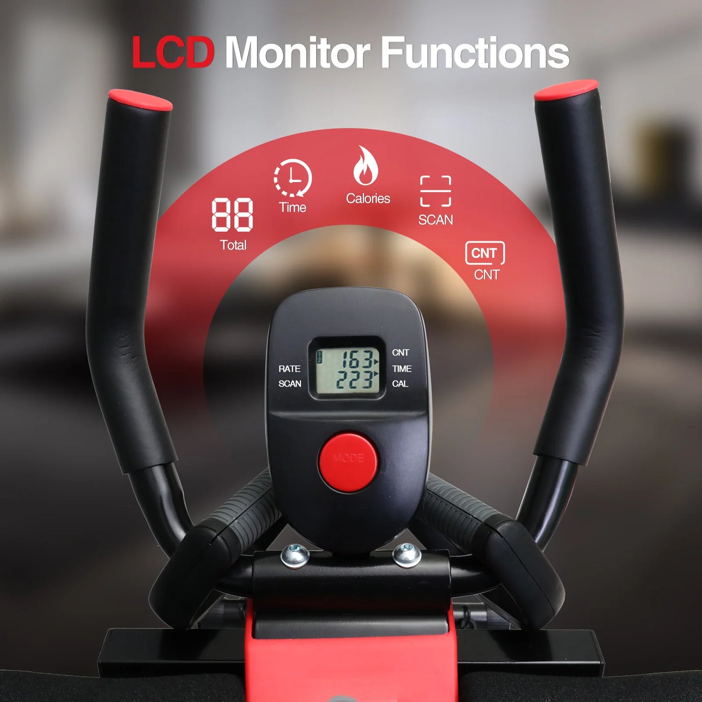 Foldable Abdominal Trainer Machine For Home Fitness With Resistance Bands