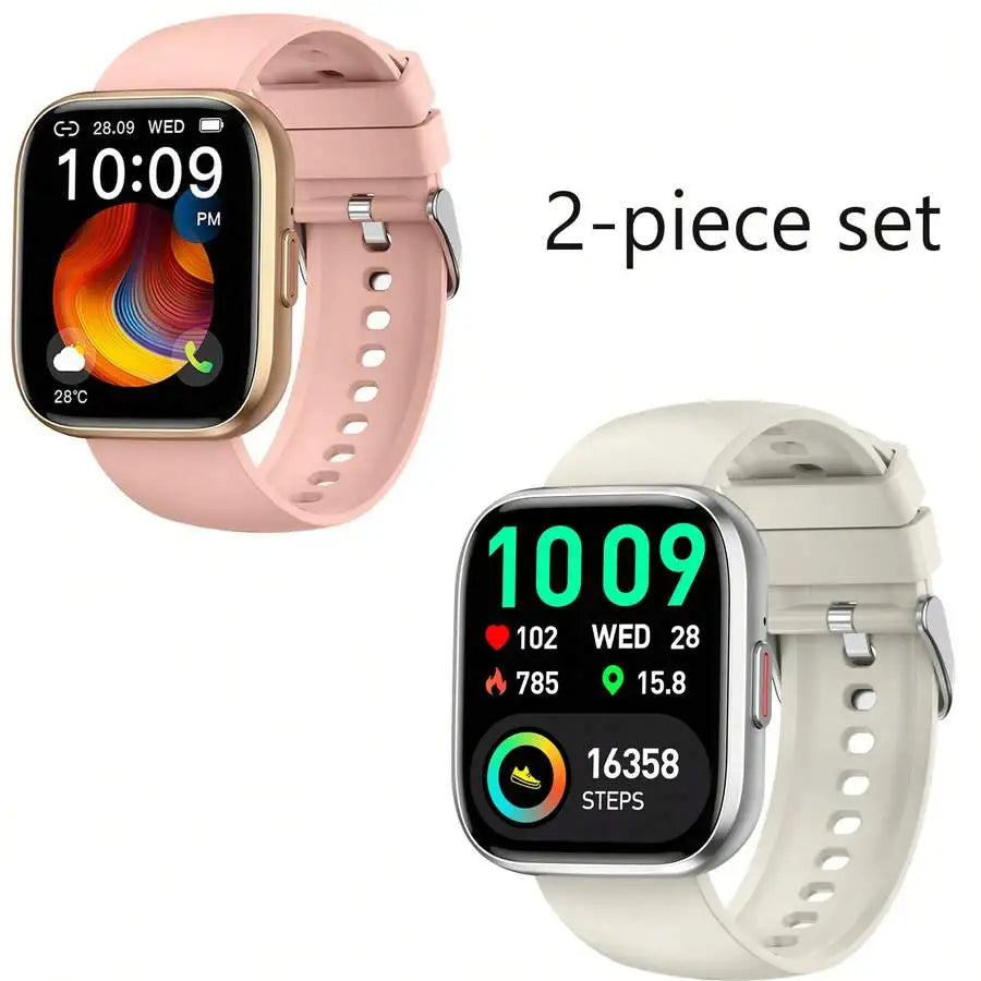 Csasan Smart Watch For Men Women Bluetooth Call, 1.85" HD Touch Screen Fitness Watch With Sleep Heart Rate Monitor, 112+ Sports