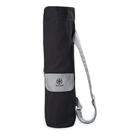 Cargo Yoga Mat Bag, Full-Zipper Yoga Mat Carrier with Adjustable Strap, Front and Exterior Phone Pocket with Earbuds Slit, Styl
