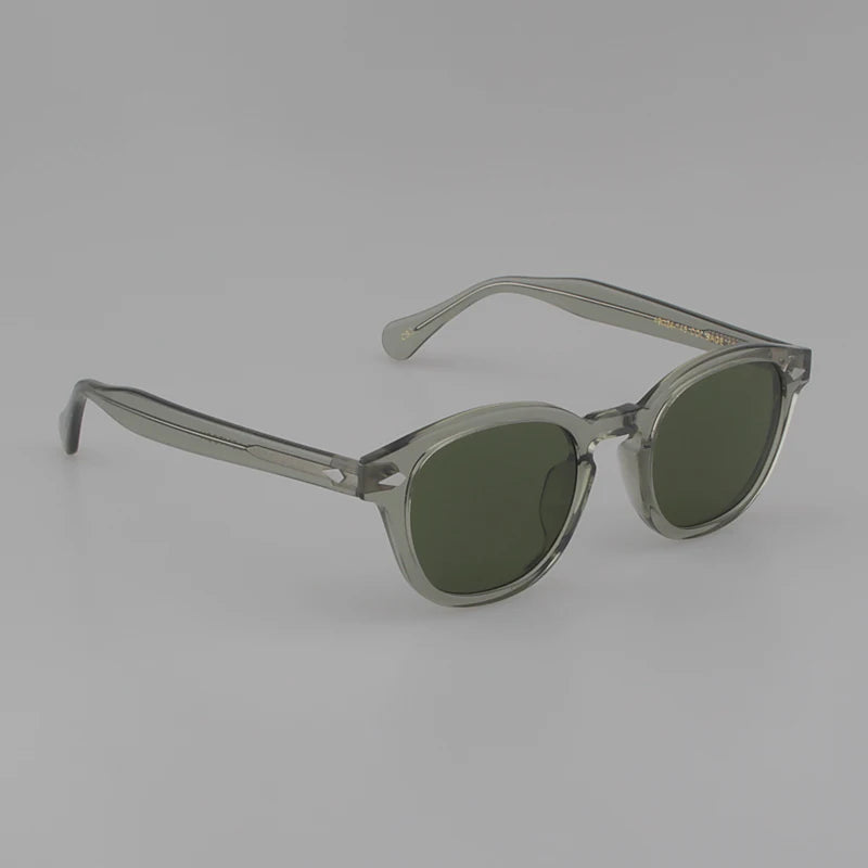 Johnny Depp Polarized Sunglasses Man Round Lemtosh Sun Glasses Woman Luxury Brand Vintage Acetate Frame Night Vision Goggles