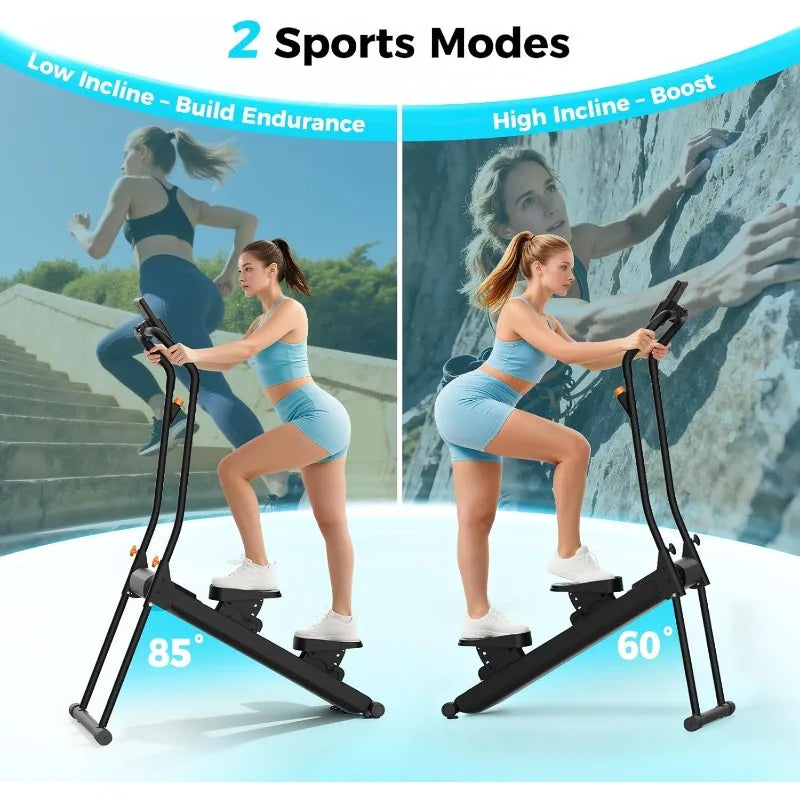 Stair Stepper With Six Level Resistance Foldable Home Gym