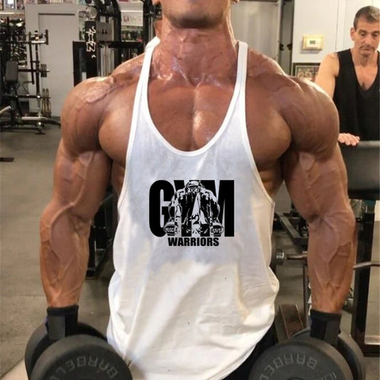 Cotton Breathable Sleeveless Gym Tank Top for Mens Workout