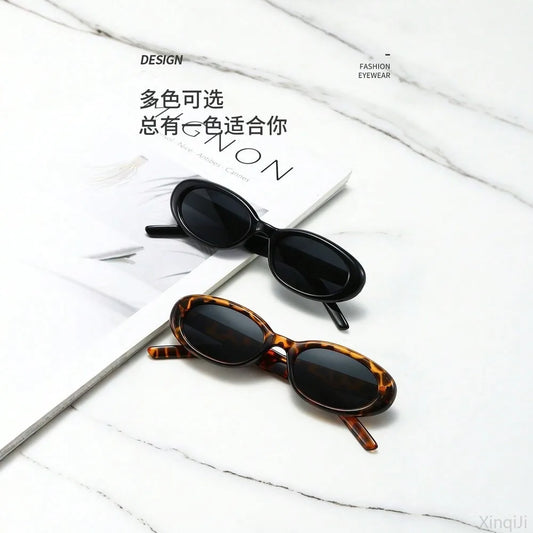 New Fashion Oval Frame Sunglasses Unisex UV400 Protective Retro Sunglasses for Men and Women