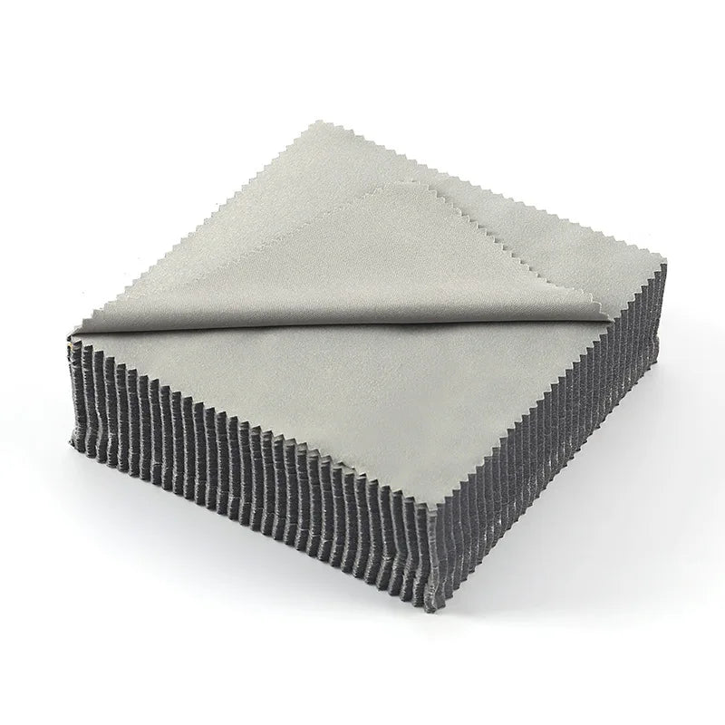 10/20/30PCS 5.12*5.12inch Eyeglasses Cleaning Cloth Needle Three Gray Brushed Eyeglasses Cloths Lens Wipes Fiber Goggle Cloths glasses accessories eyeglass cleaner phone cleaner cleaning cloth