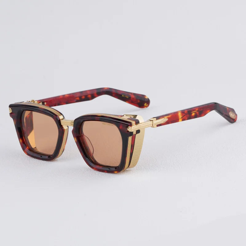 JMM Retro Thick Frame Square 10th Anniversary Limited Sunglasses Designer Tortoiseshell UV400 Vintage High Quality Sunglasses