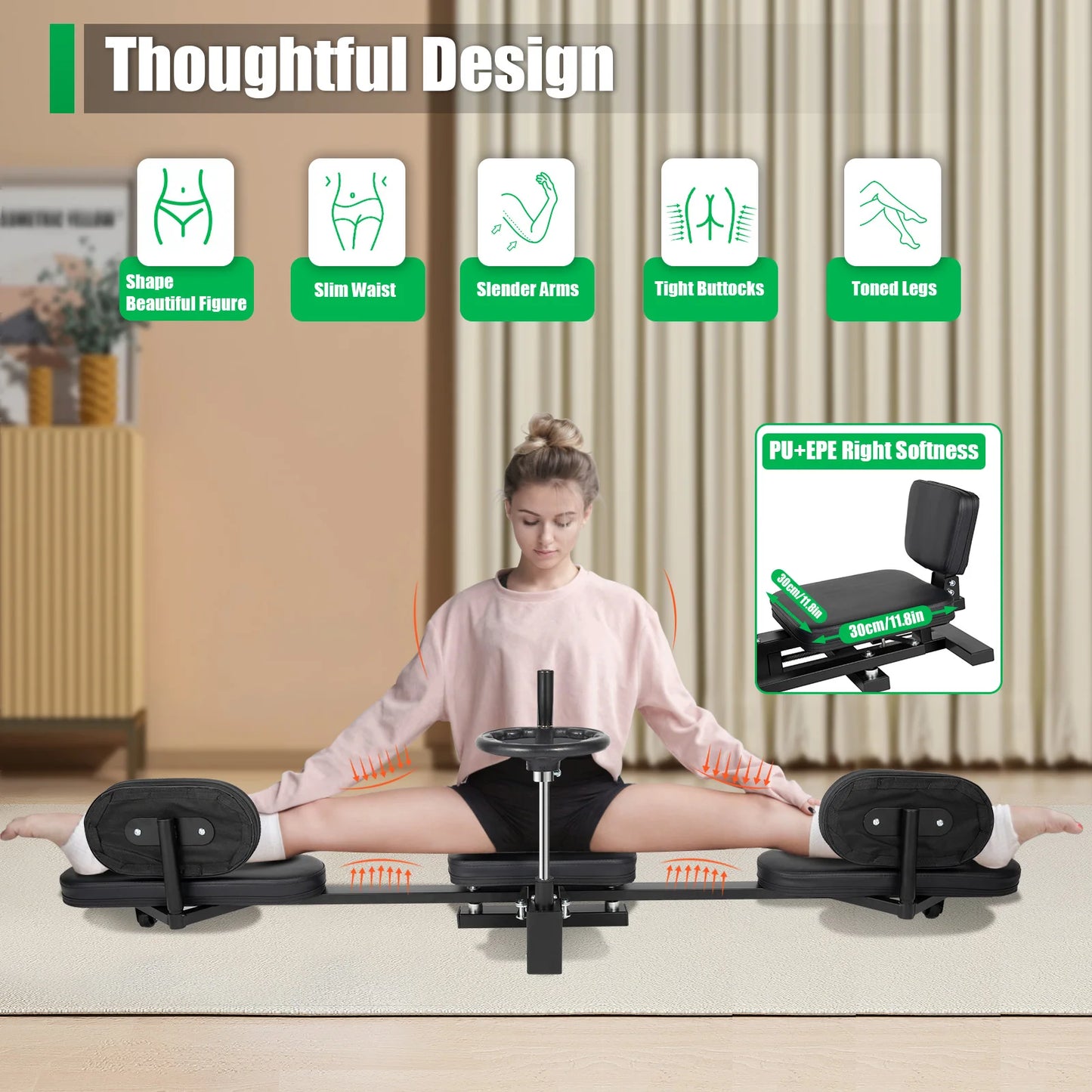 Leg Stretcher Machine 3 Bar Heavy Duty For Gymnastics Flexibility