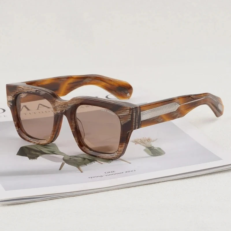 JMM Jules Square Acetate Classical Sunglasses Limited Edition Uv400 Men and Women Designer Brand Style in Japan Eyeglasses