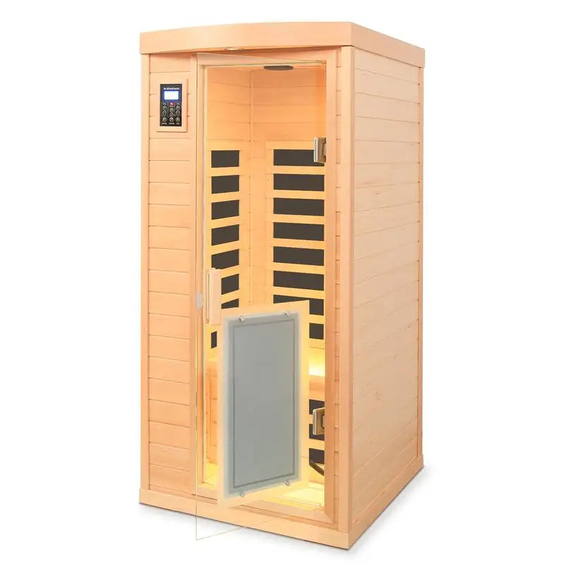 Low EMF Front Door Infrared Heating Sauna Room For One