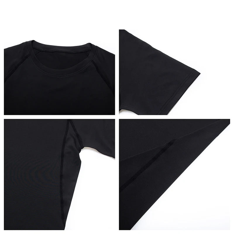 Womens Compression Running Shirt Quick Dry Elastane Fitness Top