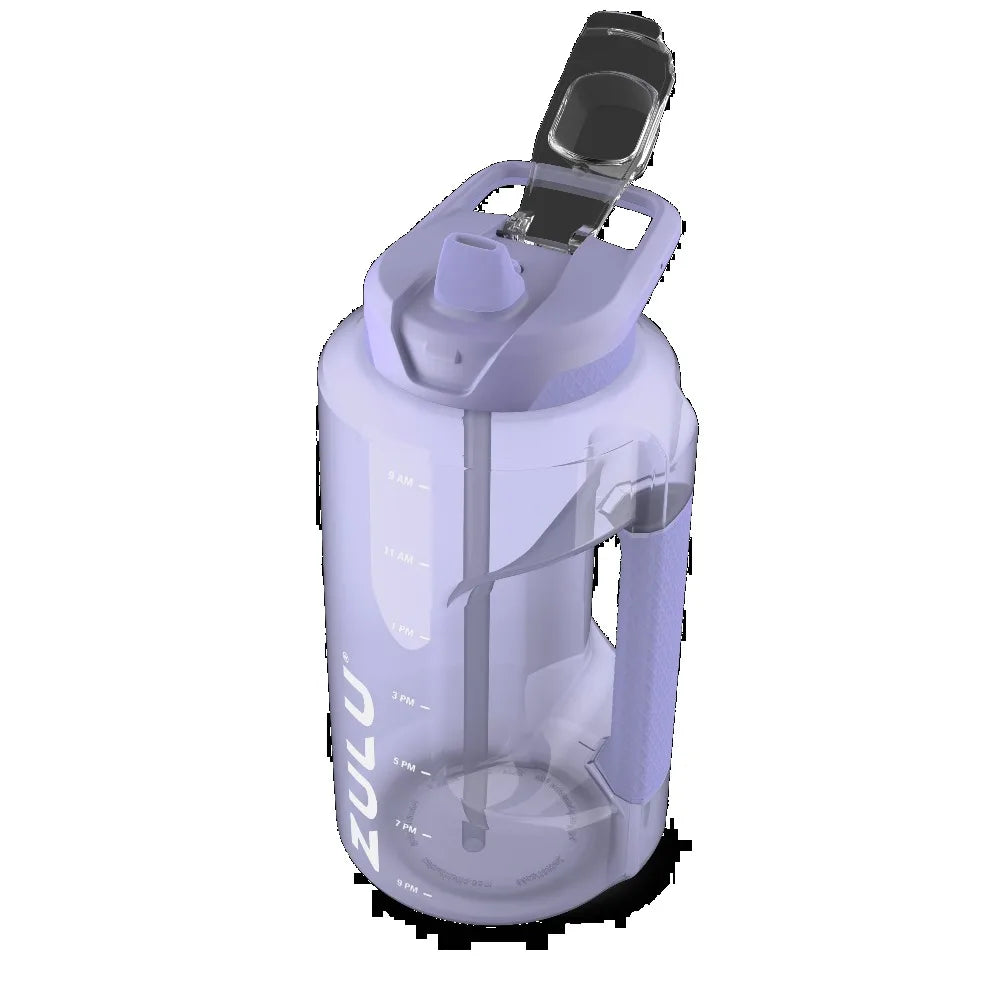 Half Gallon Water Bottle 64 Oz BPA Free Plastic Reusable Jug with Handle Leak Proof Sports Gym Outdoor