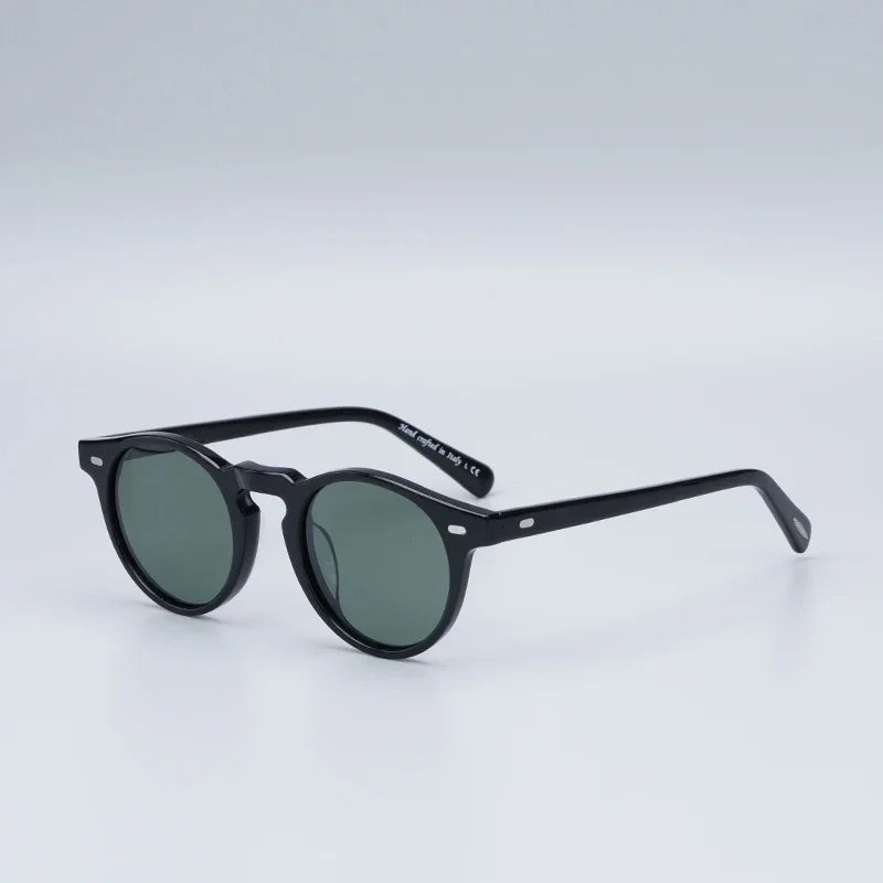 Oliver Gregory Peck Sunglasses Women Acetate Retro Round Polarized Vintage Driving Glasses Shades for Women Designer Sunglasses