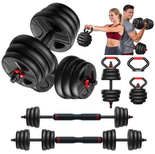 FED Fitness Adjustable 5 In 1 Free Weights Set Dumbbells