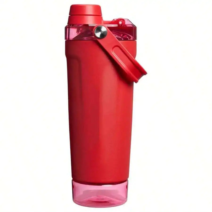 17oz 304 Stainless Steel Insulated Shaker Bottle With Portable Handle Leak Proof For Gym Sports Outdoor