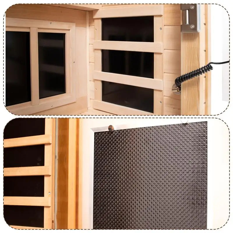 Low EMF Front Door Infrared Heating Sauna Room For One