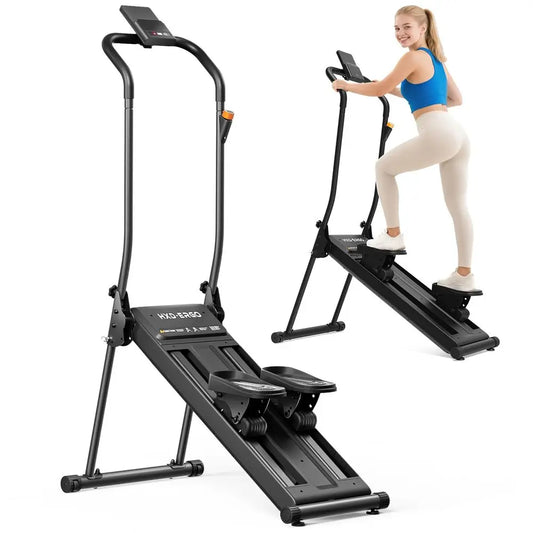 Stair Stepper for Home, 6Level Magnetic Resistance Stepper Machine with Incline Modes amp LCD Monitor, 330LBS Capacity Quiet St