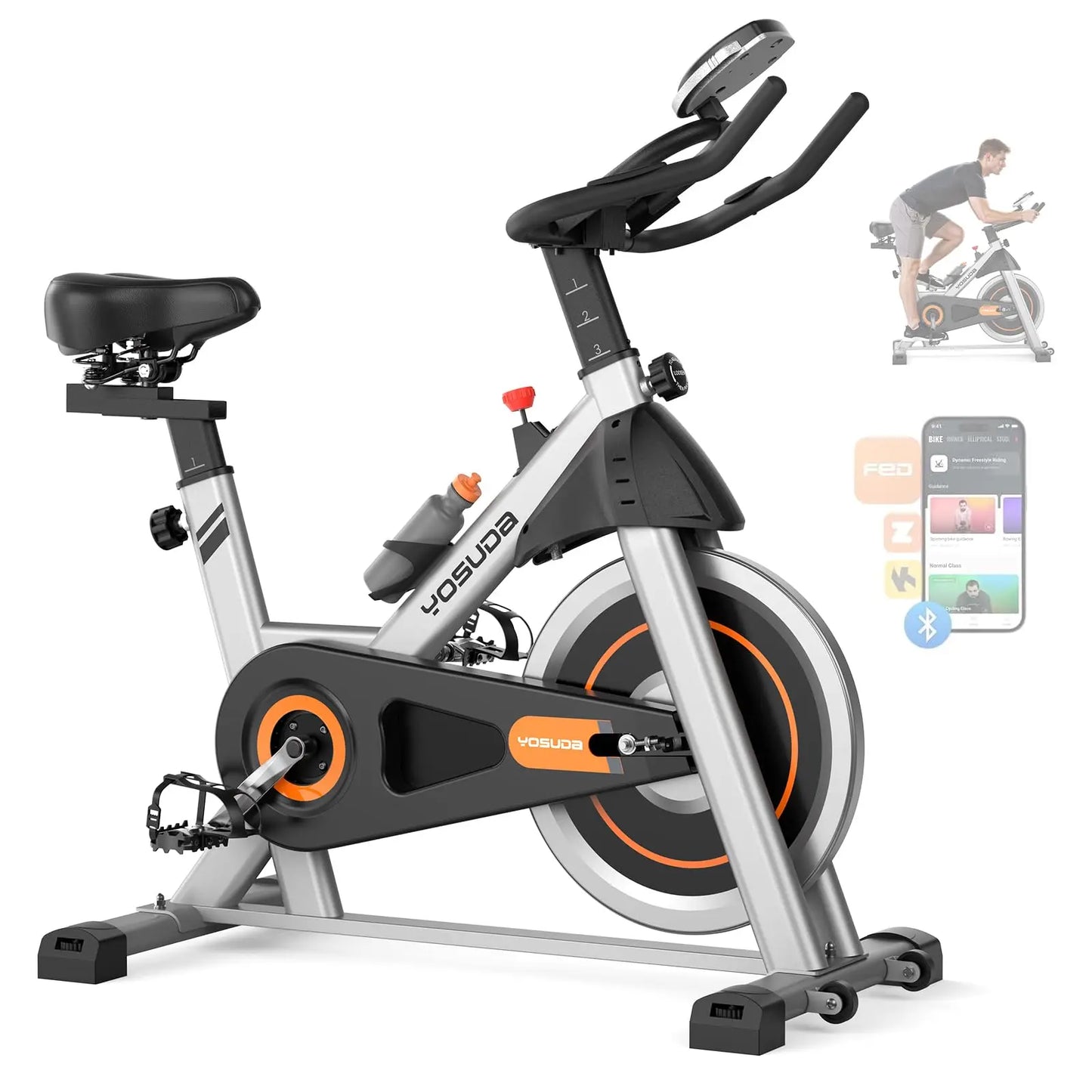YOSUDA Exercise Bike Magnetic Indoor Cycling With Exclusive App