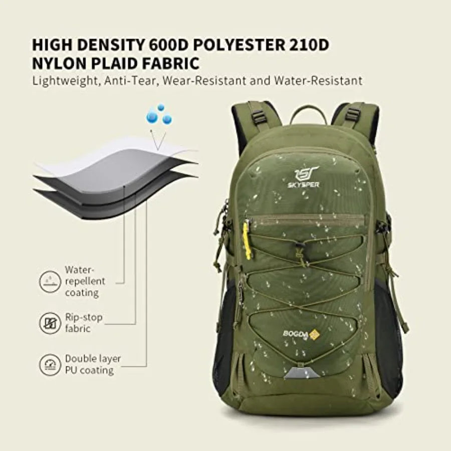 Hiking Backpack for Men Women, 35L Lightweight Travel Daypack, Outdoor Camping Back Pack with Multiple Compartments, Durable fo