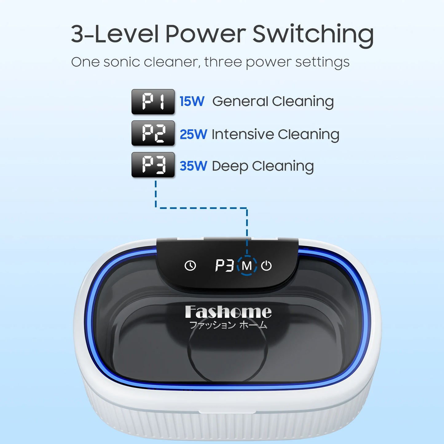 550ml Ultrasonic Cleaner, 45kHz Portable Jewelry Glasses Cleaning Machine, Deep Cleaning Ultrasound Appliance With 100ml Cleaning Solution, 5 Timer, 3 Power Levels, Degas Mode