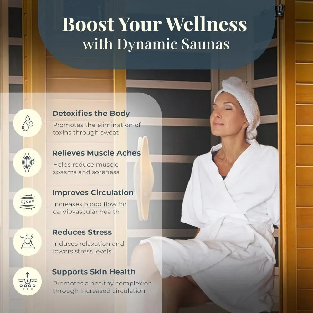 Andora Far Infrared Sauna Canadian Hemlock Wood Low EMF