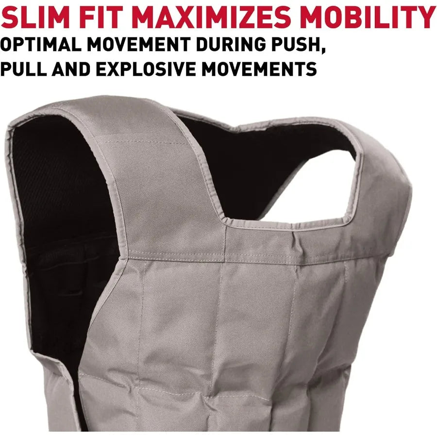 Adjustable Weight Vest for FullBody Strength Training and Cardio Workouts: Ideal for Home Gym Outdoor Fitness and Athletic Cond