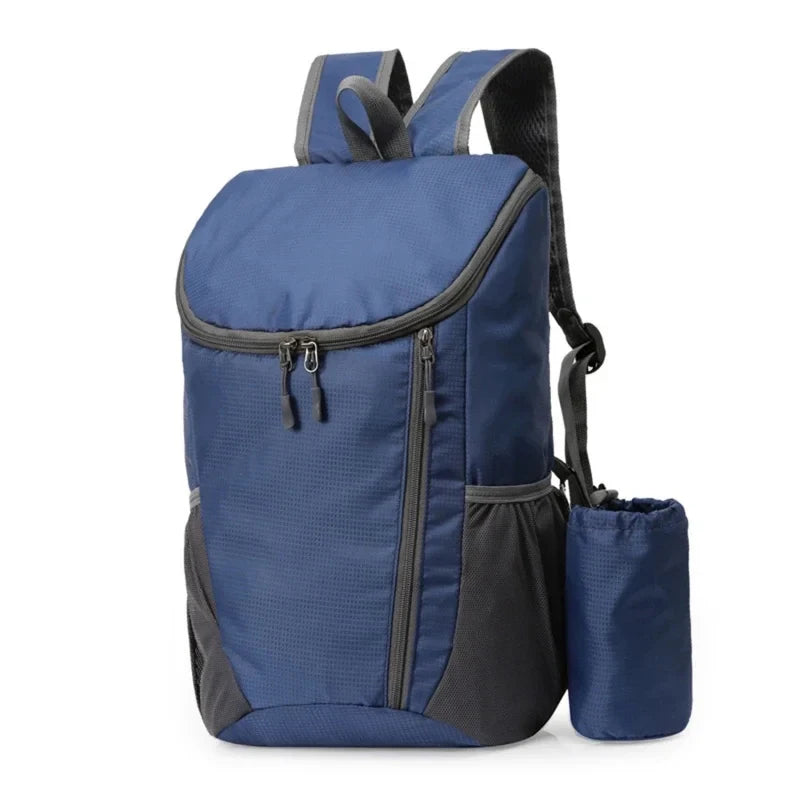Latest Outdoor Sports Portable Backpack with Bottle Holder Large Capacity Fitness Travel Hiking Day Bag Suitable for Both Men