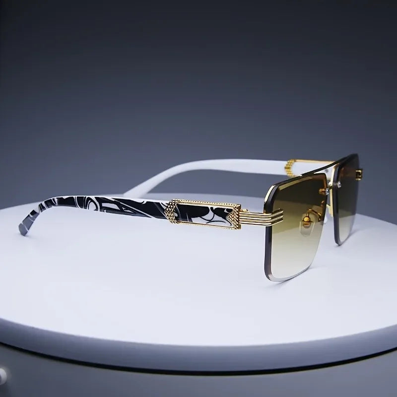 Fashion Rimless Sunglasses Men Women Populare Frameless Sun Glasses Male Female Classic Small Square Summer Traveling Shades