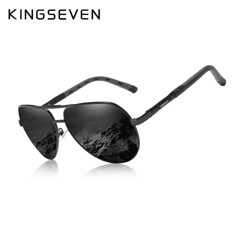 KINGSEVEN Brand Aluminum magnesium Polarized Men Sunglasses High Quality Male Sun Glasses Outdoor Eyewear UV400