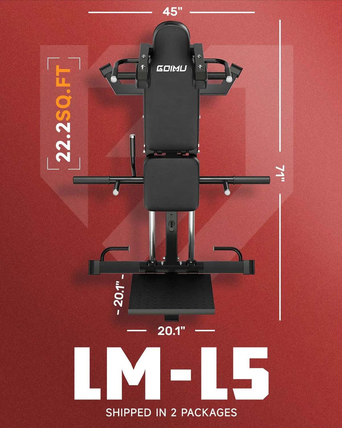 L5 Leg Press Hack Squat Machine With 30 Degree Angle