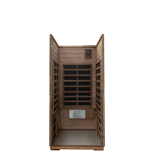 Red Cedar Single Outdoor Sauna Room For Indoor Use