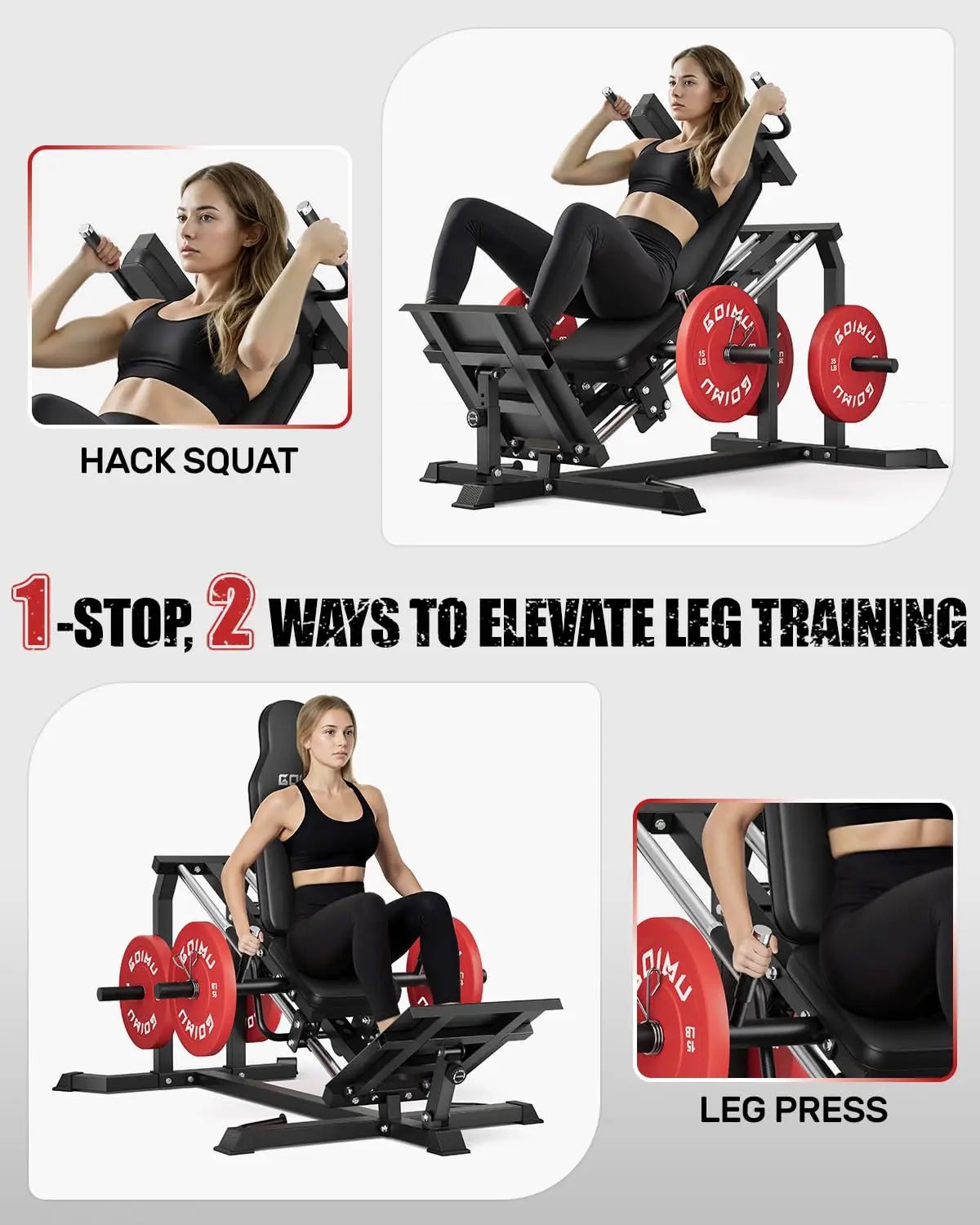 L5 Leg Press Hack Squat Machine 30 Degree Home Gym