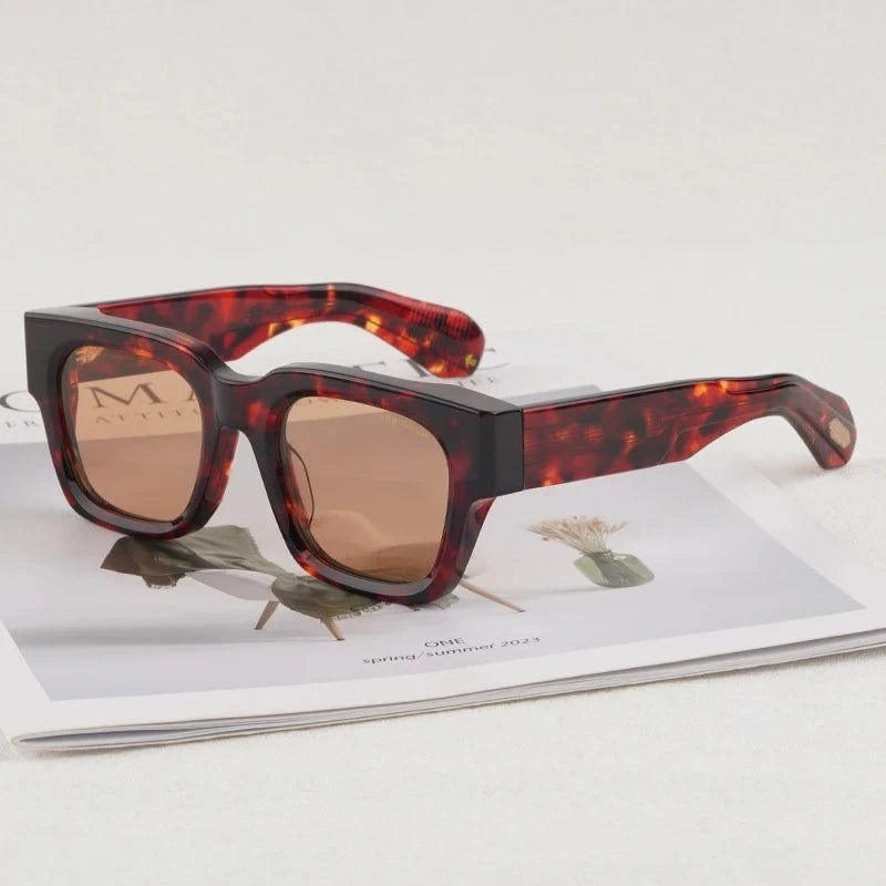 JMM Jules Square Acetate Classical Sunglasses Limited Edition Uv400 Men and Women Designer Brand Style in Japan Eyeglasses