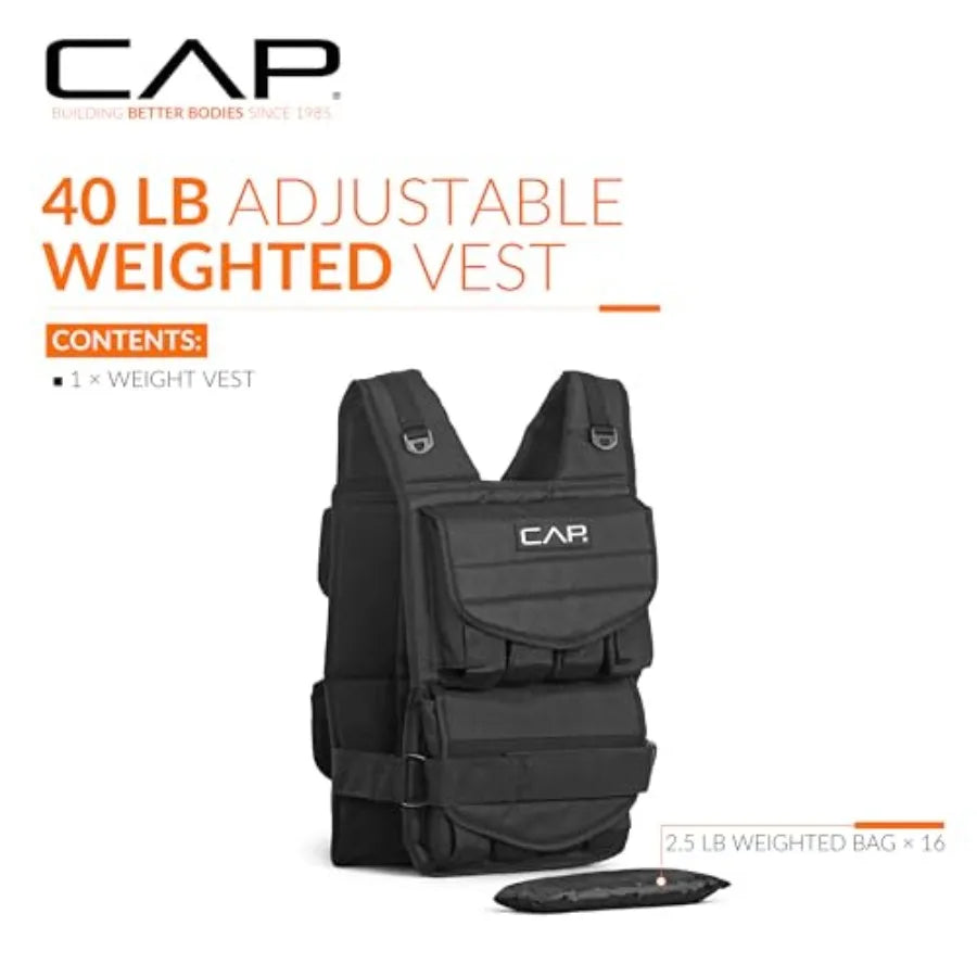 Adjustable Weighted Vest 20 150 lbs for Strength Training, Running and Workouts, Weight Vest for Men and Women, Fitness Trainin