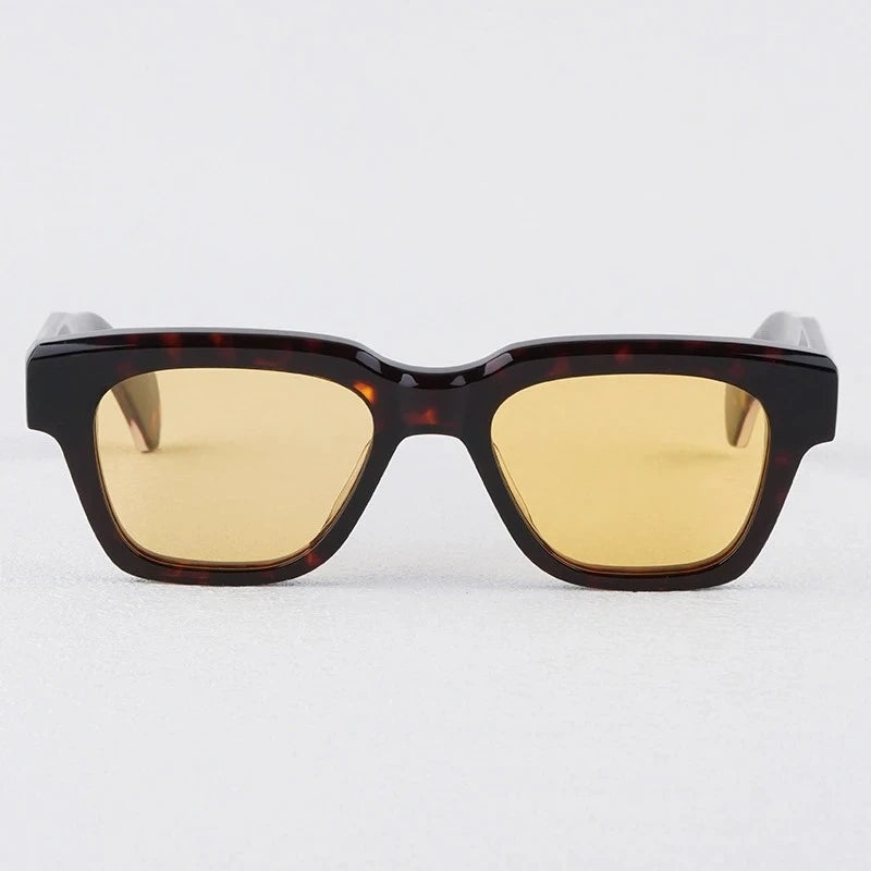 JMM Fellini Acetate Fashion Sunglasses Rectangle Uv400 Men High Quality Handmade in Japan Senior Optical Eyeglasses with Case