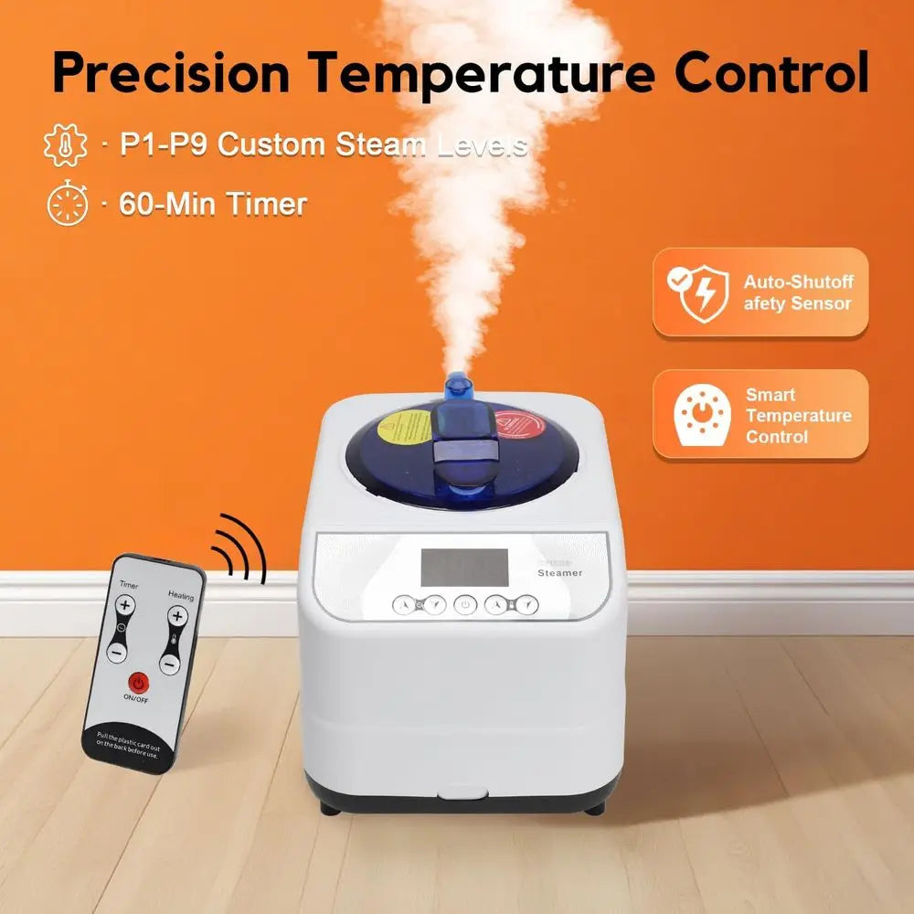 MIXC Portable Steam Sauna Box, Portable Sauna for Home, Person Sauna Tent Box at Home Spa with 2.6L & 1500W, Remote Contro