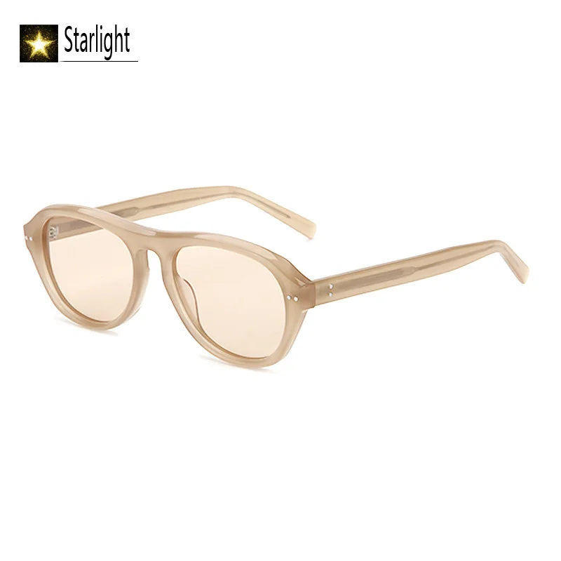 Large Frame Polarized Thick Acetate Sunglasses Man Fishing Trendy Glasses Men Classic UV400 Retro Eyewear Women Outdoor 146mm
