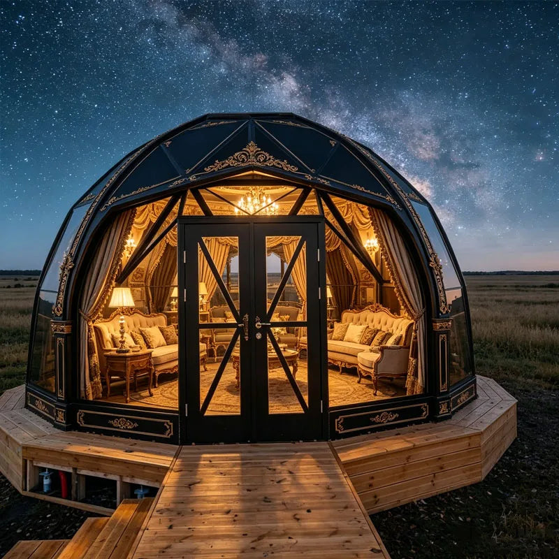 Outdoor Bubble Dome House Luxury Glamping Tent for Resort Camping Stargazing Accommodation Customizable