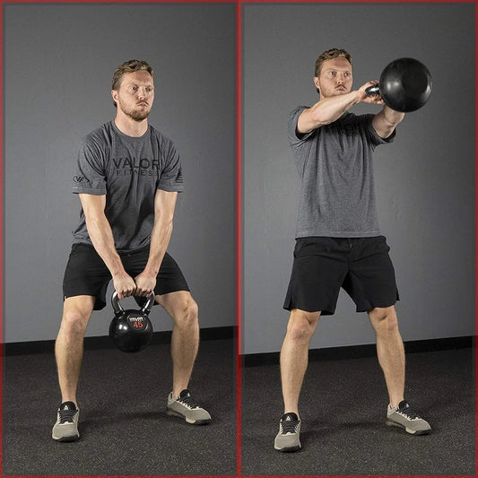 Rubber Coated Kettlebells with Chrome Handle 8-70lbs Home Gym Equipment