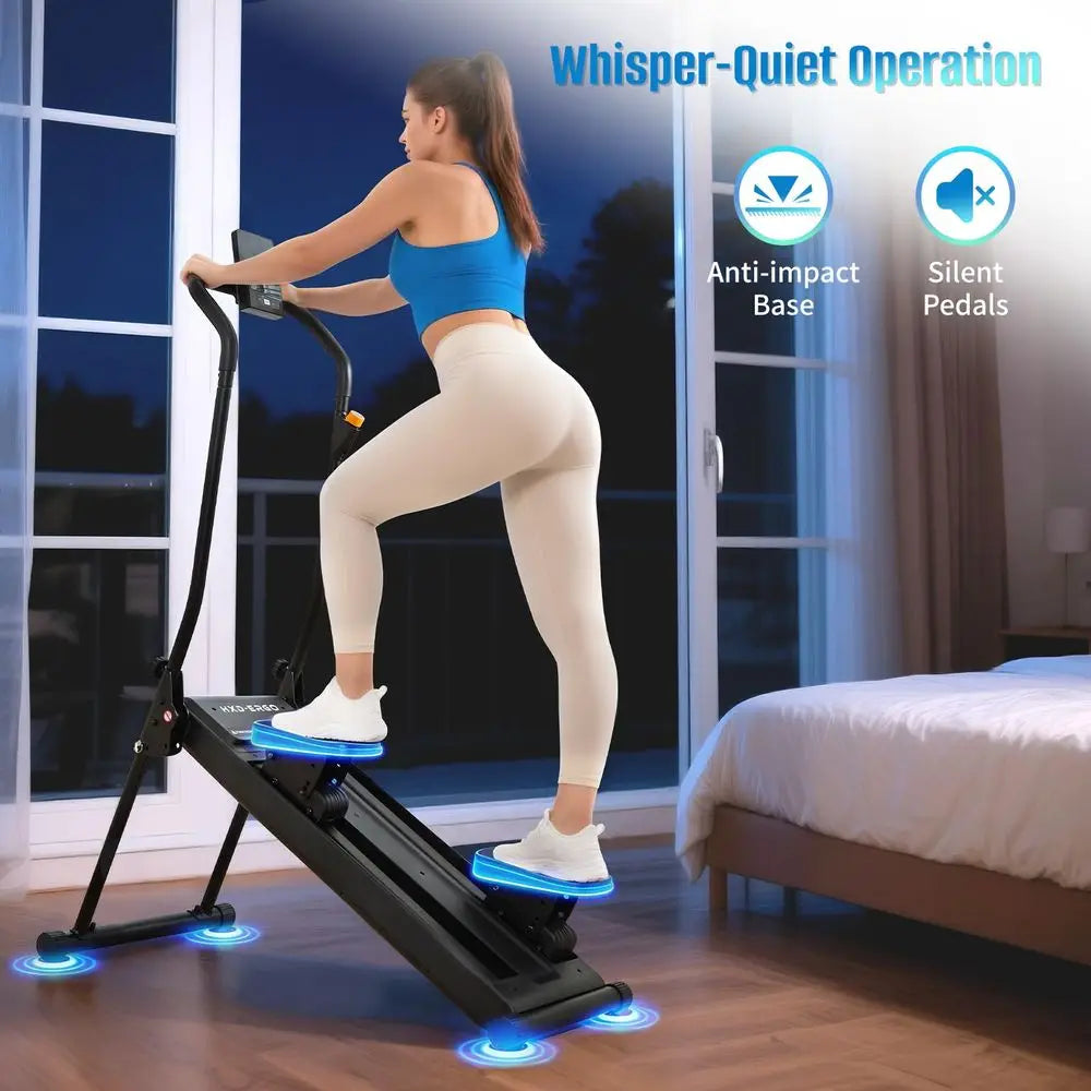 Stair Stepper for Home, 6Level Magnetic Resistance Stepper Machine with Incline Modes amp LCD Monitor, 330LBS Capacity Quiet St