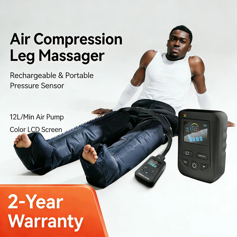Air Leg Massager Compression Boots 4 Chamber Pressotherapy For Recovery