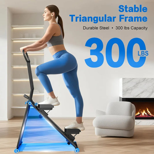 HXD-ERGO Home Stair Stepper 6 Adjustable Resistance Vertical Climber Cardio Fitness Machine for Home Gyms