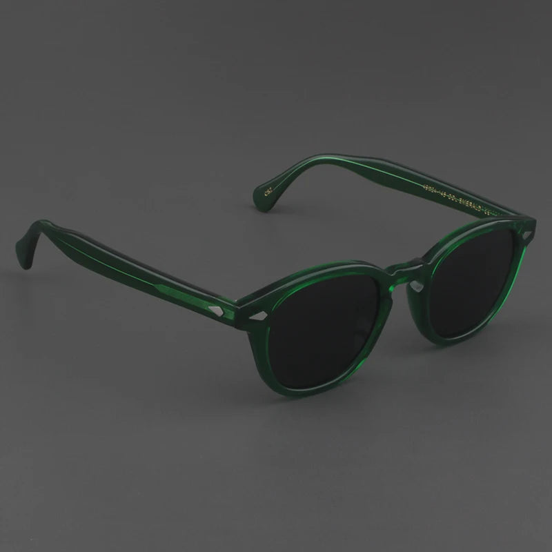Johnny Depp Polarized Sunglasses Man Round Lemtosh Sun Glasses Woman Luxury Brand Vintage Acetate Frame Night Vision Goggles