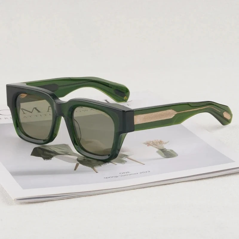 JMM Jules Square Acetate Classical Sunglasses Limited Edition Uv400 Men and Women Designer Brand Style in Japan Eyeglasses