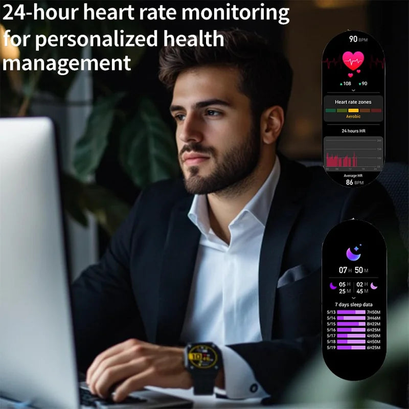 Smart Watches for Men Women Fitness Watch ,Fitness Tracker , Compass ,Heart Rate ,Sleep ,Monitor Step ,Suitable for Android & Iphone
