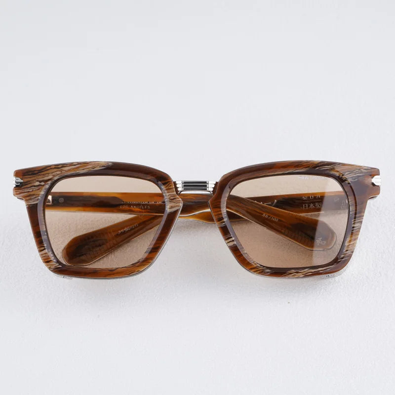 JMM Retro Thick Frame Square 10th Anniversary Limited Sunglasses Designer Tortoiseshell UV400 Vintage High Quality Sunglasses