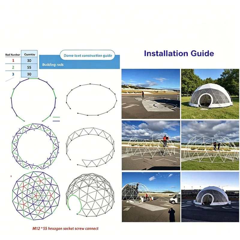 Outdoor Bubble Dome House Luxury Glamping Tent for Resort Camping Stargazing Accommodation Customizable