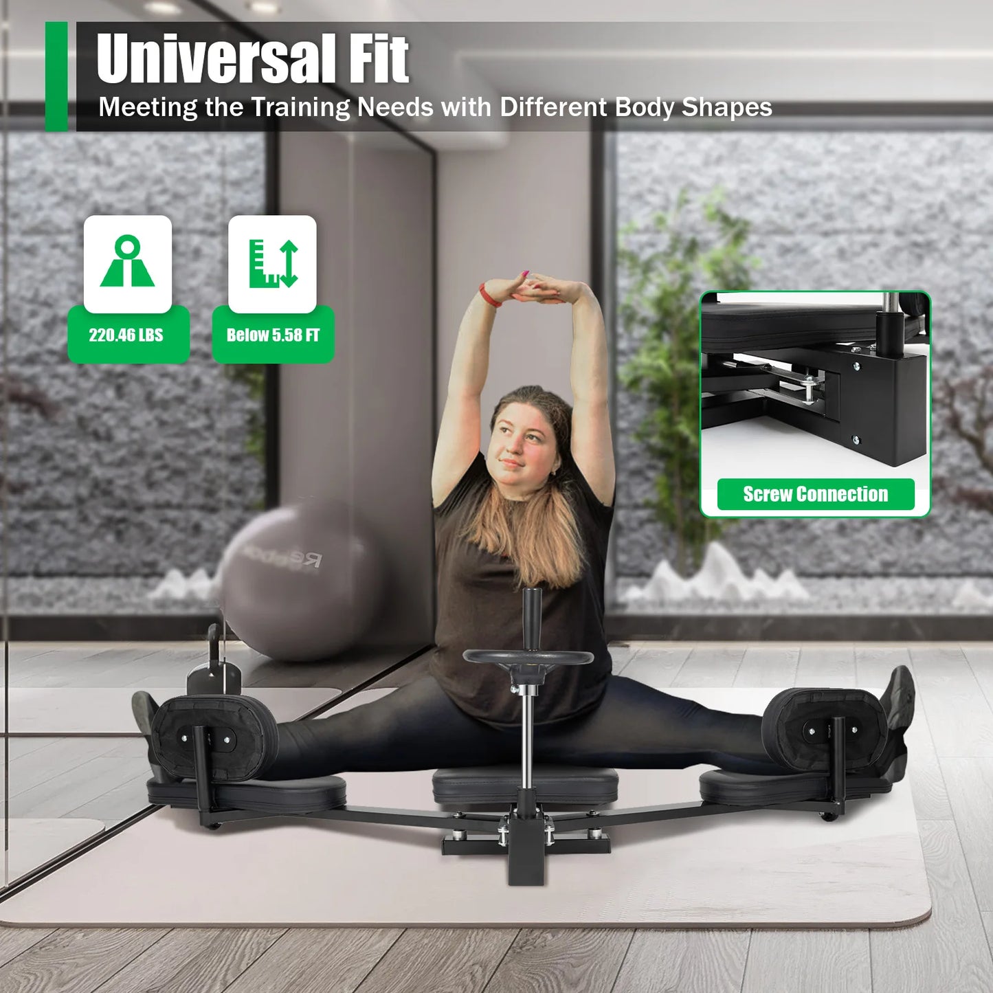 Leg Stretcher Machine 3 Bar Heavy Duty For Gymnastics Flexibility