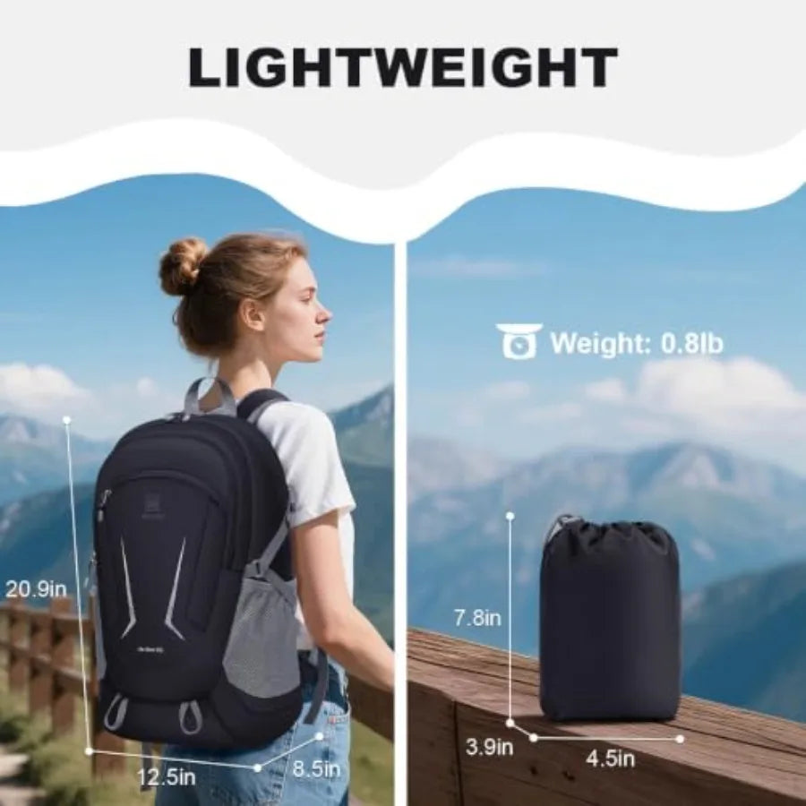 Backpack - Ultra Lightweight Packable Backpack for Travel Camping, Hiking Back Pack Waterproof Foldable Daypack for Men Women B