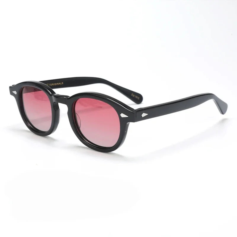 Johnny Depp Polarized Sunglasses Men Sun Glasses Woman Luxury Brand Vintage Acetate Frame Goggles