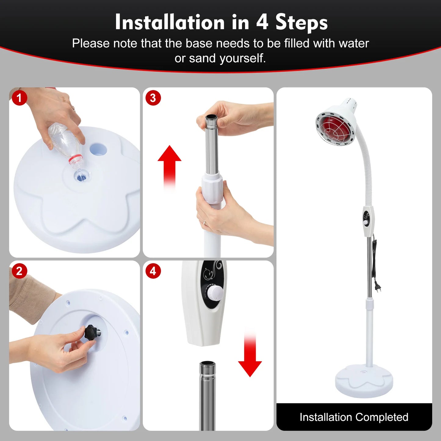 Infrared Heat Lamp for Pain Relief – Ideal for Muscle Soreness, Joint Pain, and Improving Blood Circulation massager massage